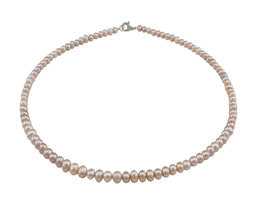 Perlenkette in Rosegold