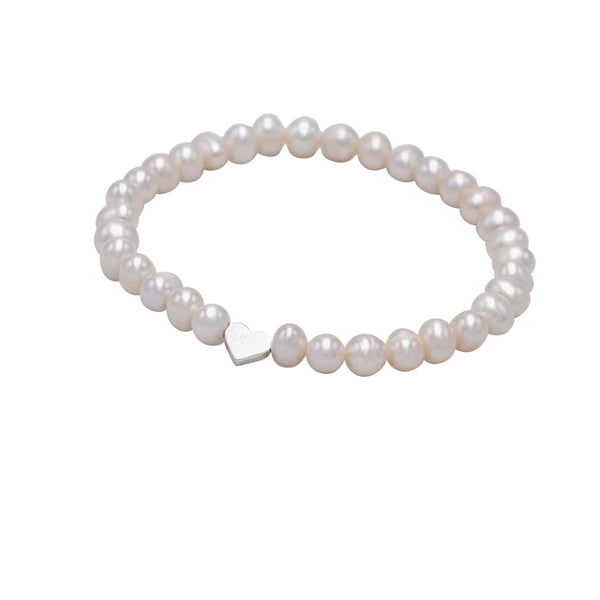 "Perle mit Herz" Armband